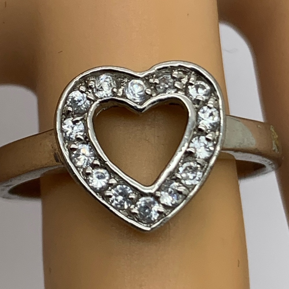 925 Sterling Vintage Heart Rings:7/7.25/9